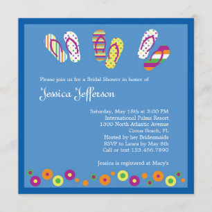 Invitation de Fête de la mariée de bascules