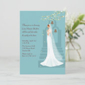 Invitation de Fête de la mariée de Bells de (Debout devant)