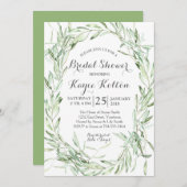 invitation de Fête de la mariée de branche (Devant / Derrière)