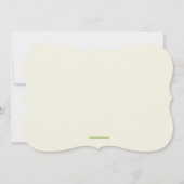 Invitation de Fête de la mariée de cadre de lierre (Dos)