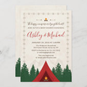 Invitation de Fête de la mariée de camping (Devant / Derrière)