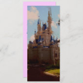 Invitation de Fête de la mariée de château (Devant / Derrière)