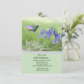 Invitation de Fête de la mariée de colibri (Debout devant)