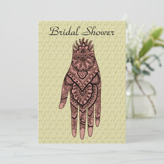 Invitation de Fête de la mariée de conception de (Debout devant)