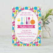 Invitation de Fête de la mariée de cuisine (Debout devant)