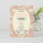 Invitation de Fête de la mariée de cuisson (Debout devant)