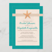 Invitation de Fête de la mariée de destination de (Devant / Derrière)