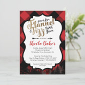 Invitation de Fête de la mariée de flanelle (Debout devant)