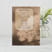 Invitation de Fête de la mariée de fleur (Debout devant)