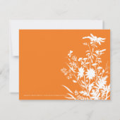 Invitation de Fête de la mariée de fleur sauvage (Dos)