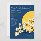 Invitation de Fête de la mariée de fleurs de (Devant)