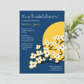 Invitation de Fête de la mariée de fleurs de (Debout devant)