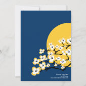 Invitation de Fête de la mariée de fleurs de (Dos)