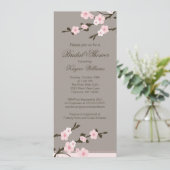 Invitation de Fête de la mariée de fleurs de (Debout devant)