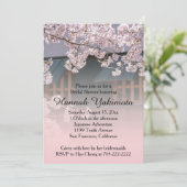 Invitation de Fête de la mariée de fleurs de (Debout devant)