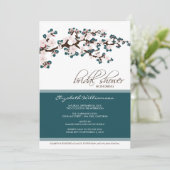 Invitation de Fête de la mariée de fleurs de (Debout devant)