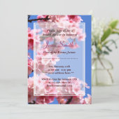 Invitation de Fête de la mariée de fleurs de (Debout devant)