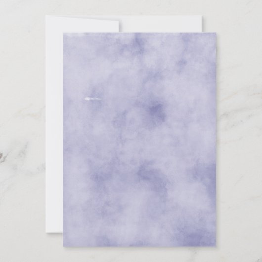 Invitation de Fête de la mariée de glycines (Dos)