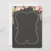 Invitation de Fête de la mariée de goûter (Dos)