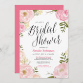 Invitation de Fête de la mariée de jardin (Devant / Derrière)