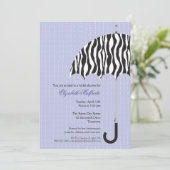 Invitation de Fête de la mariée de jour pluvieux (Debout devant)