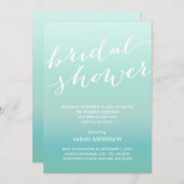 INVITATION DE FÊTE DE LA MARIÉE DE LA DOUCHE (Devant / Derrière)