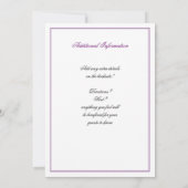 Invitation de Fête de la mariée de Las Vegas - (Dos)