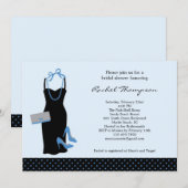 Invitation de Fête de la mariée de LBD (Devant / Derrière)