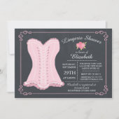 Invitation de Fête de la mariée de lingerie de (Devant)