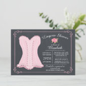 Invitation de Fête de la mariée de lingerie de (Debout devant)