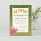 Invitation de Fête de la mariée de Luau (Debout devant)