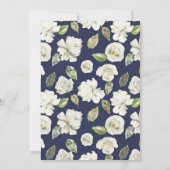 Invitation de Fête de la mariée de marine et de (Dos)