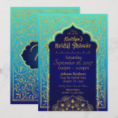 Invitation de Fête de la mariée de mille et une (Devant / Derrière)