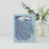 Invitation de Fête de la mariée de paon de Nouveau (Debout devant)