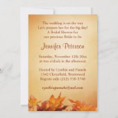 Invitation de Fête de la mariée de parapluie de (Dos)