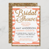 Invitation de Fête de la mariée de parties (Devant / Derrière)