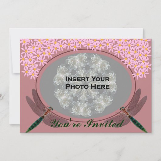 Invitation de Fête de la mariée de photo de (Devant)