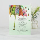 Invitation de Fête de la mariée de pluie de (Debout devant)