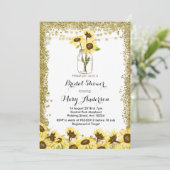 Invitation de Fête de la mariée de pot de maçon (Debout devant)