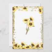 Invitation de Fête de la mariée de pot de maçon (Dos)