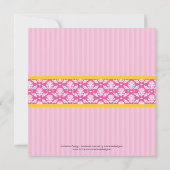 Invitation de Fête de la mariée de pot de thé (Dos)