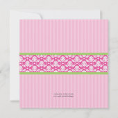 Invitation de Fête de la mariée de pot de thé (Dos)