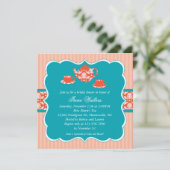 Invitation de Fête de la mariée de pot de thé (Debout devant)