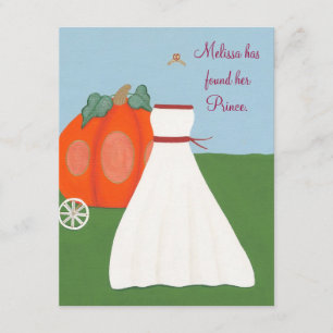Invitation de Fête de la mariée de princesse