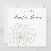 Invitation de Fête de la mariée de Queen'sAnne (Dos)