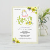 Invitation de Fête de la mariée de ressort (Debout devant)