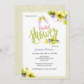 Invitation de Fête de la mariée de ressort (Devant / Derrière)