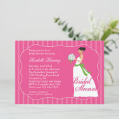 Invitation de Fête de la mariée de robe de mariage (Debout devant)