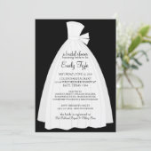 Invitation de Fête de la mariée de robe de mariage (Debout devant)
