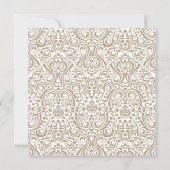 Invitation de Fête de la mariée de robe de mariage (Dos)